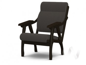 Кресло Вега-10 (венге лак/ULTRA GRAFIT) в Медведске - medvedsk.mebel54.com | фото