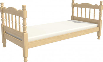 Кровать одинарная Аленка из массива сосны 800*1890 Сосна в Медведске - medvedsk.mebel54.com | фото