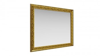 Зеркало навесное "Айрум"/(дуб кальяри / профиль: золото с орнаментом) в Медведске - medvedsk.mebel54.com | фото